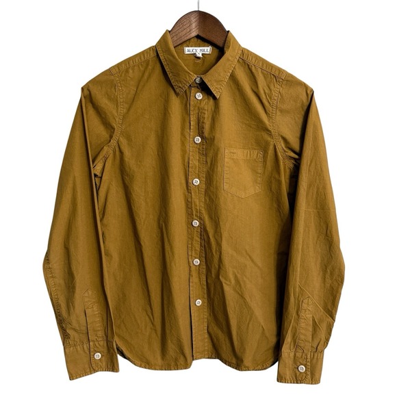 Alex Mill Tops - Alex Mill Bobby shirt women's small gold clay long sleeve button up career work